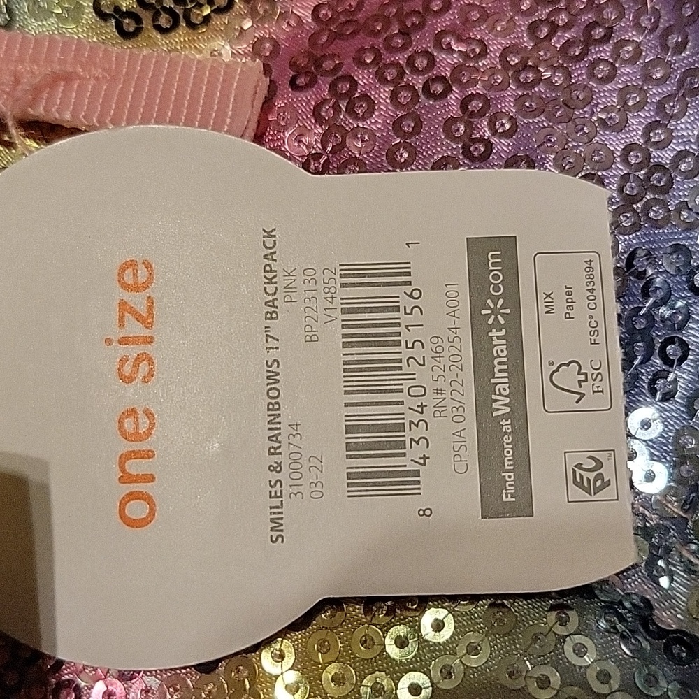 NWT Smiles & Rainbows 17" Backpack 🎒 ❤️ - Picture 5 of 5